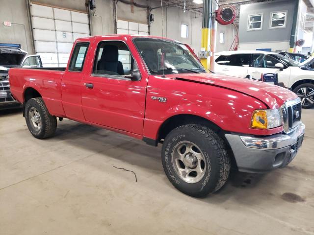 1FTZR15E45PA48610 - 2005 FORD RANGER SUPER CAB RED photo 4