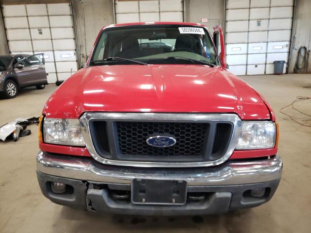 1FTZR15E45PA48610 - 2005 FORD RANGER SUPER CAB RED photo 5