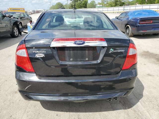 3FADP0L38AR146060 - 2010 FORD FUSION HYBRID BLACK photo 6