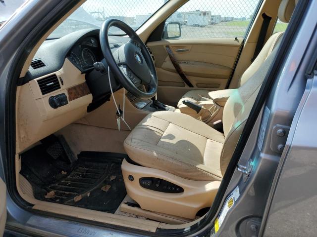 WBXPC934X7WF19854 - 2007 BMW X3 3.0SI GRAY photo 7