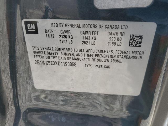 2G1WC5E3XD1190068 - 2013 CHEVROLET IMPALA LTZ 石墨色 照片 13