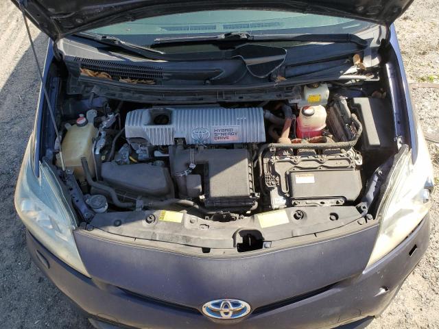 JTDKN3DU1E0372463 - 2014 TOYOTA PRIUS BLUE photo 12