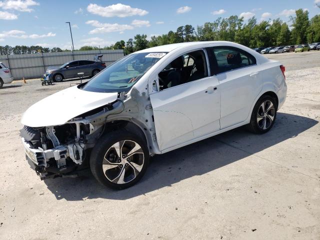 1G1JF5SB9L4116799 - 2020 CHEVROLET SONIC PREMIER WHITE photo 1