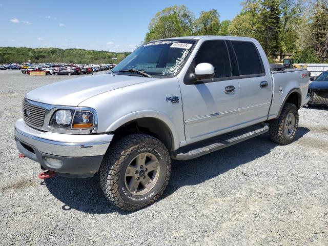 1FTRW08L42KA24216 - 2002 FORD F150 SUPERCREW SILVER photo 1