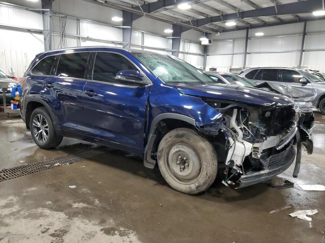 5TDJKRFH5GS344074 - 2016 TOYOTA HIGHLANDER XLE BLUE photo 4