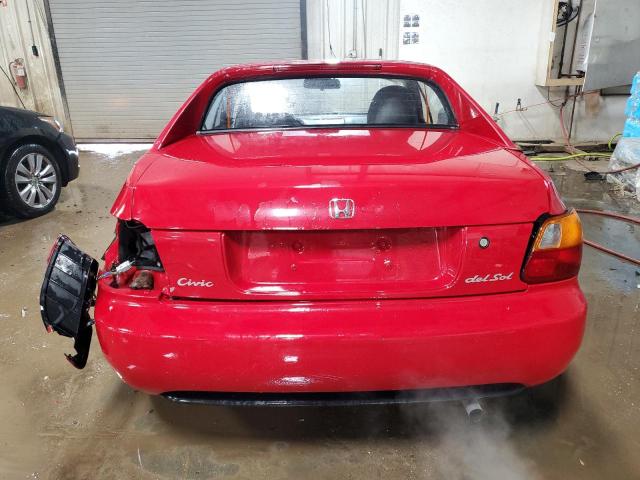 JHMEG1242RS005482 - 1994 HONDA CIVIC DEL SOL S RED photo 6