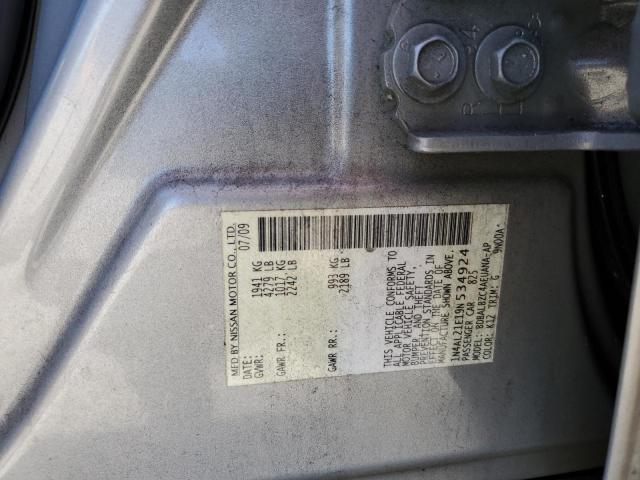 1N4AL21E19N534924 - 2009 NISSAN ALTIMA 2.5 SILVER photo 12