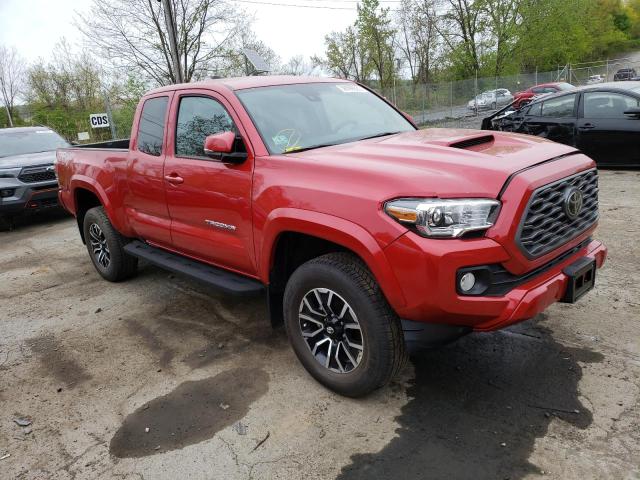 3TYSZ5AN9NT092322 - 2022 TOYOTA TACOMA ACCESS CAB RED photo 4
