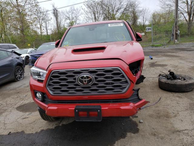 3TYSZ5AN9NT092322 - 2022 TOYOTA TACOMA ACCESS CAB RED photo 5