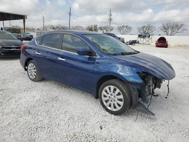 3N1AB7AP7KY386138 - 2019 NISSAN SENTRA S BLUE photo 4