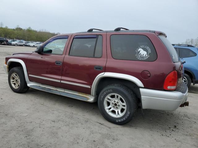 1D4HS58Z83F564061 - 2003 DODGE DURANGO SLT PLUS BURGUNDY photo 2