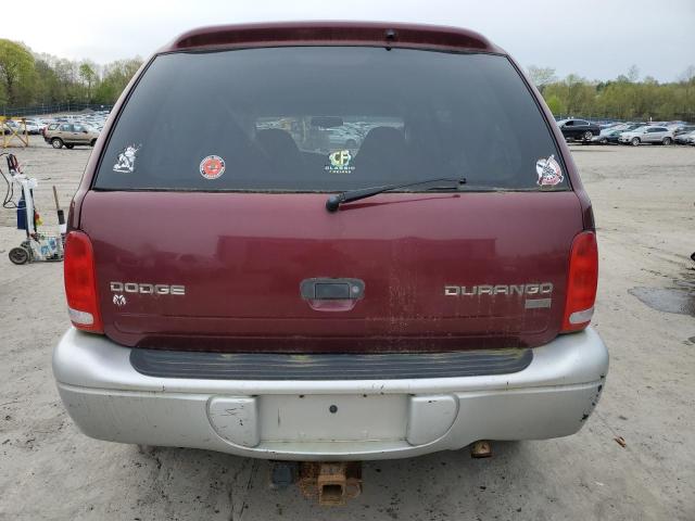 1D4HS58Z83F564061 - 2003 DODGE DURANGO SLT PLUS BURGUNDY photo 6