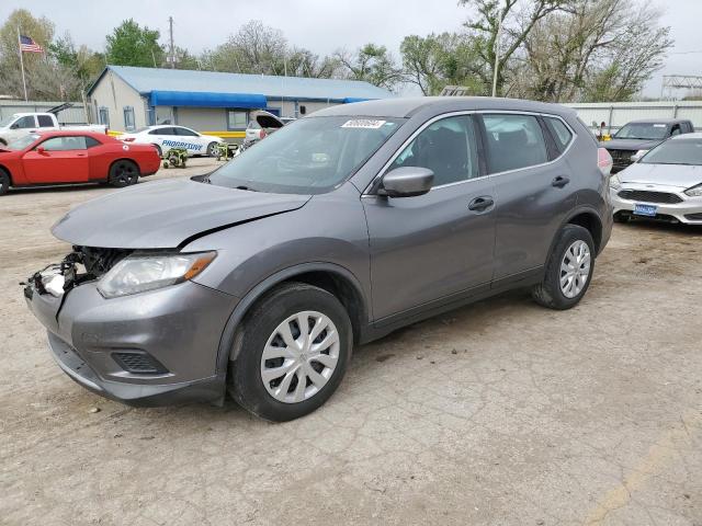 KNMAT2MT0GP702400 - 2016 NISSAN ROGUE S GRAY photo 1