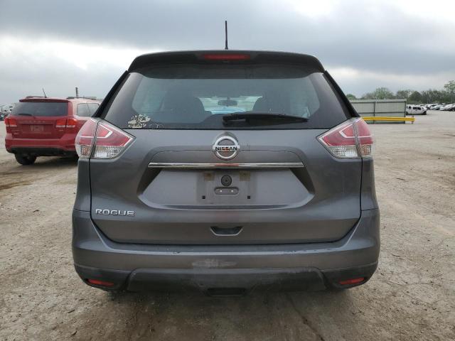 KNMAT2MT0GP702400 - 2016 NISSAN ROGUE S GRAY photo 6