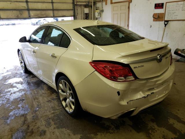 2G4GV5GV8D9182925 - 2013 BUICK REGAL GS WHITE photo 2