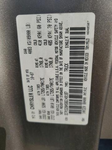 3D7KS28A58G149187 - 2008 DODGE RAM 2500 ST GRAY photo 12