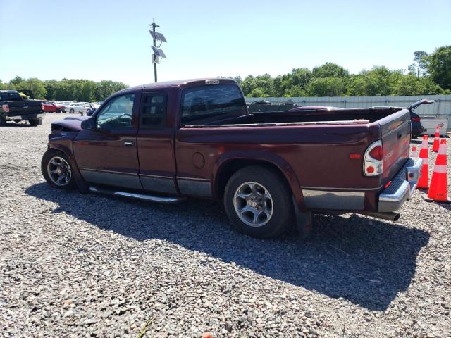 1D7HL42N23S148465 - 2003 DODGE DAKOTA SLT BURGUNDY photo 2