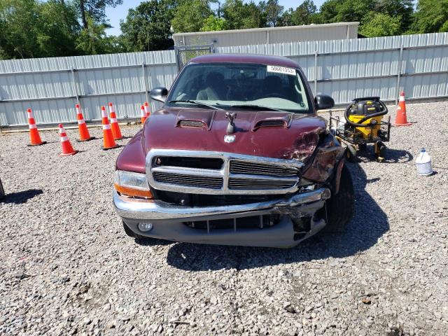 1D7HL42N23S148465 - 2003 DODGE DAKOTA SLT BURGUNDY photo 5