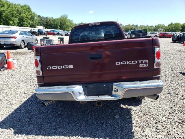 1D7HL42N23S148465 - 2003 DODGE DAKOTA SLT BURGUNDY photo 6