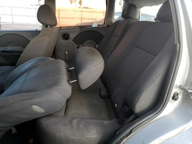 KL1TD66656B542148 - 2006 CHEVROLET AVEO BASE Gümüş foto 10