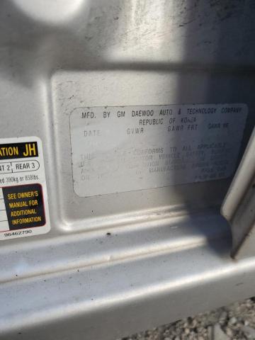 KL1TD66656B542148 - 2006 CHEVROLET AVEO BASE Gümüş foto 12