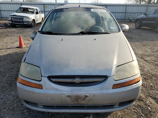 KL1TD66656B542148 - 2006 CHEVROLET AVEO BASE Gümüş foto 5