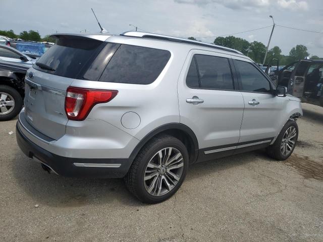 1FM5K8HT3KGA53343 - 2019 FORD EXPLORER PLATINUM SILVER photo 3