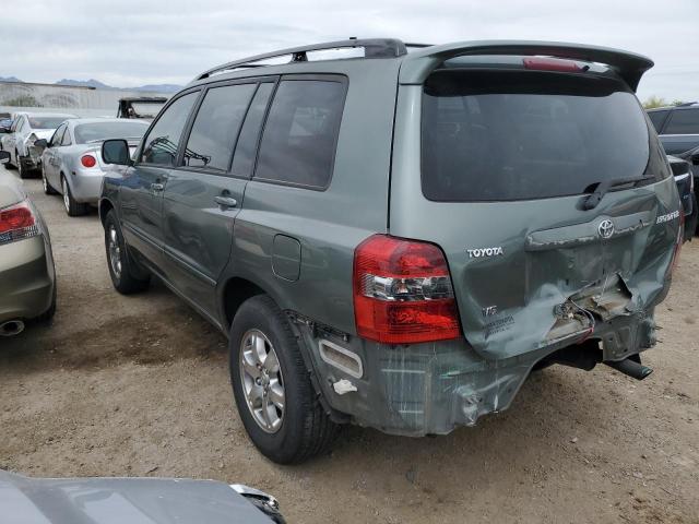 JTEDP21A250050787 - 2005 TOYOTA HIGHLANDER LIMITED GREEN photo 2