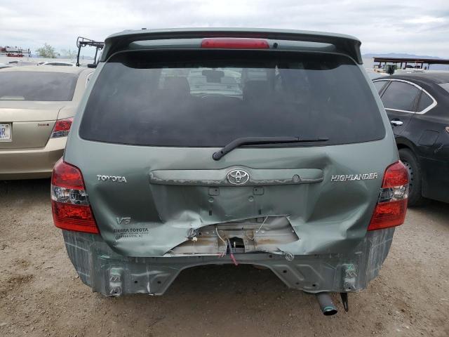 JTEDP21A250050787 - 2005 TOYOTA HIGHLANDER LIMITED GREEN photo 6