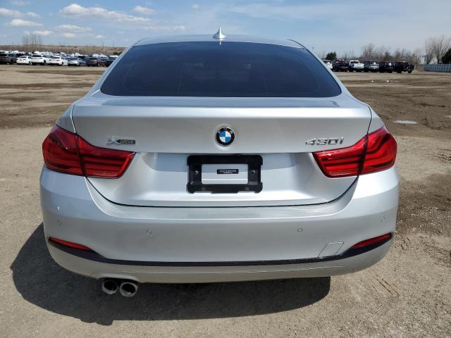 WBA4J3C5XJBG90627 - 2018 BMW 430XI GRAN COUPE SILVER photo 6