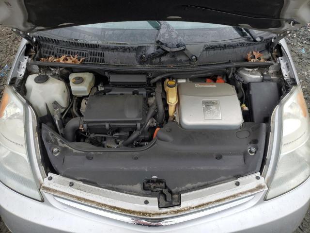 JTDKB20U377627259 - 2007 TOYOTA PRIUS SILVER photo 11