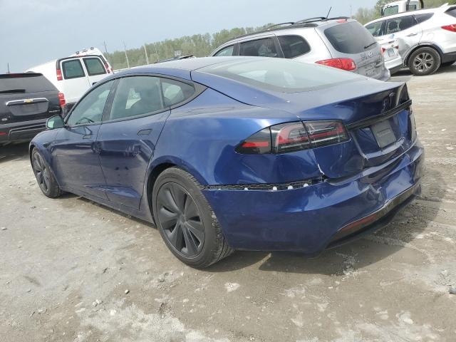 5YJSA1E50NF492716 - 2022 TESLA MODEL S Mavi foto 2