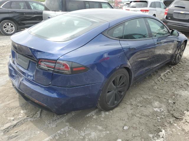 5YJSA1E50NF492716 - 2022 TESLA MODEL S Mavi foto 3