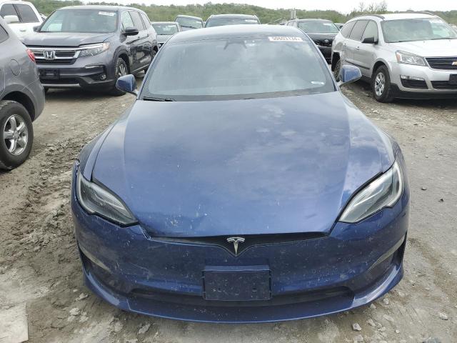5YJSA1E50NF492716 - 2022 TESLA MODEL S Mavi foto 5