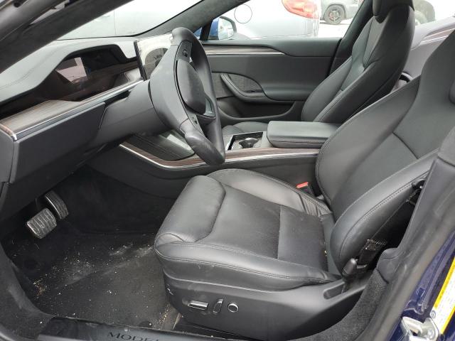 5YJSA1E50NF492716 - 2022 TESLA MODEL S Mavi foto 7