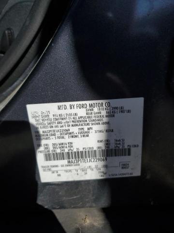 MAJ3P1TE1JC229069 - 2018 FORD ECOSPORT SE ნაცრისფერი ფოტო 14