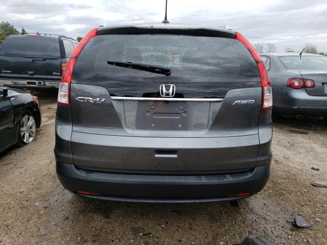 2HKRM4H78DH610001 - 2013 HONDA CR-V EXL GRAY photo 6