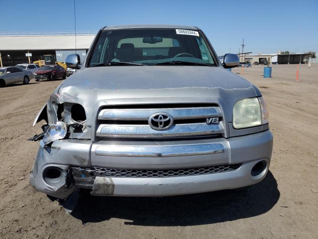 5TBET34194S456947 - 2004 TOYOTA TUNDRA DOUBLE CAB SR5 SILVER photo 5