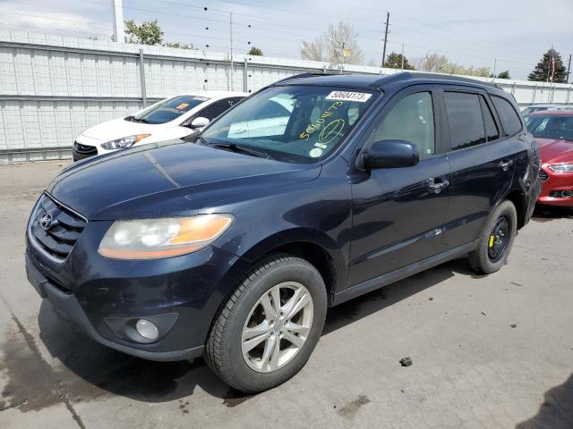 5XYZKDAGXBG042189 - 2011 HYUNDAI SANTA FE LIMITED BLUE photo 1