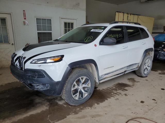 1C4PJMBS3FW724210 - 2015 JEEP CHEROKEE TRAILHAWK WHITE photo 1