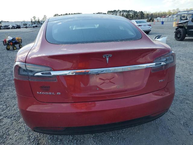 5YJSA1E25HF198612 - 2017 TESLA MODEL S RED photo 6