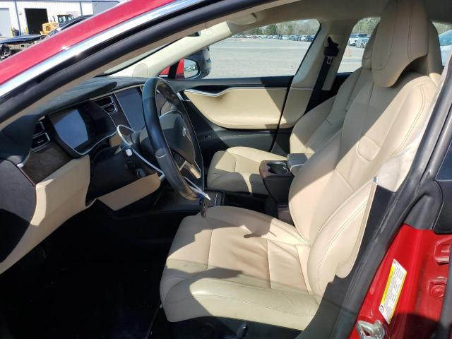 5YJSA1E25HF198612 - 2017 TESLA MODEL S RED photo 7