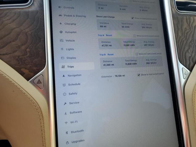 5YJSA1E25HF198612 - 2017 TESLA MODEL S RED photo 9