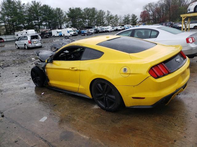 1FA6P8TH4F5390124 - 2015 FORD MUSTANG YELLOW photo 2
