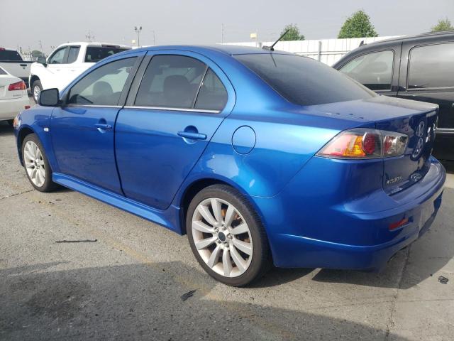 JA32V6FV1BU046012 - 2011 MITSUBISHI LANCER RALLIART BLUE photo 2