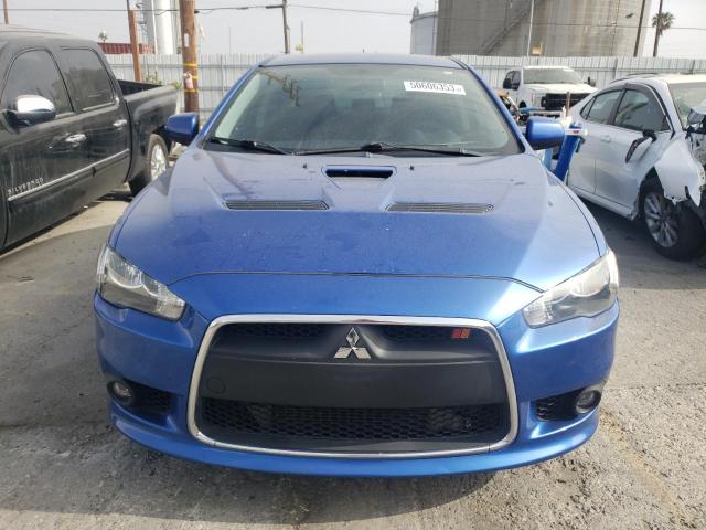 JA32V6FV1BU046012 - 2011 MITSUBISHI LANCER RALLIART BLUE photo 5