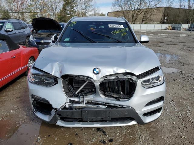 5UXTY5C08M9E07159 - 2021 BMW X3 XDRIVE30I SILVER photo 5