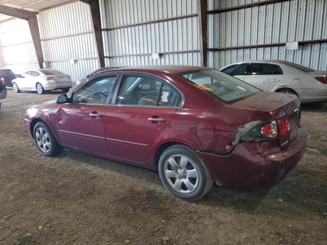 KNAGE123975122878 - 2007 KIA OPTIMA LX MAROON photo 2