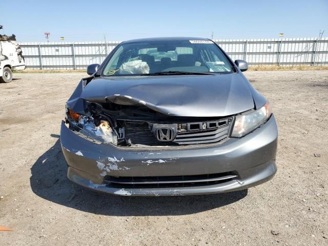 19XFB2F52CE051269 - 2012 HONDA CIVIC LX GRAY photo 5