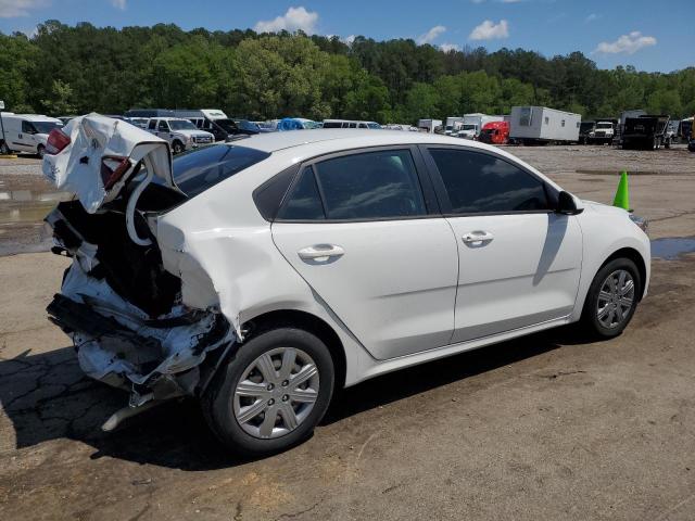 3KPA24AD9ME403849 - 2021 KIA RIO LX WHITE photo 3